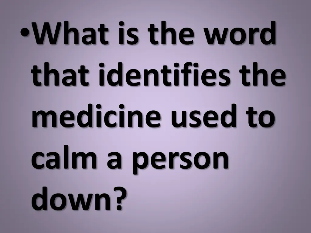 what is the word that identifies the medicine