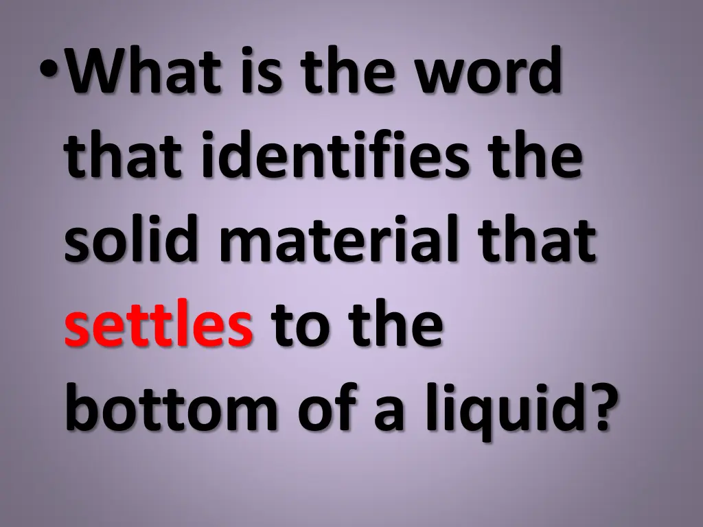 what is the word that identifies the solid