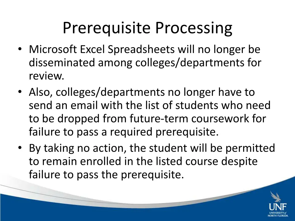 prerequisite processing microsoft excel