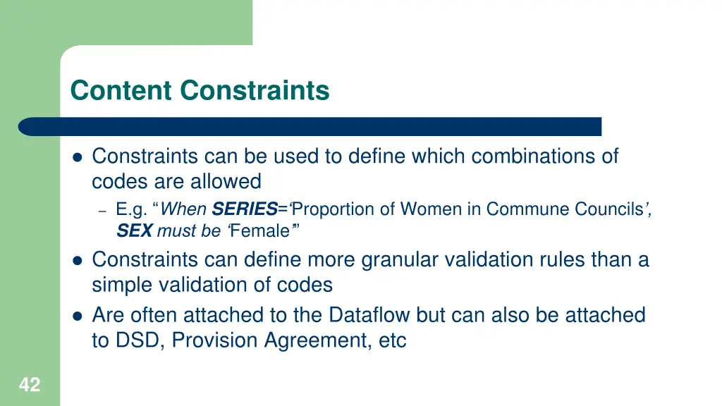 content constraints