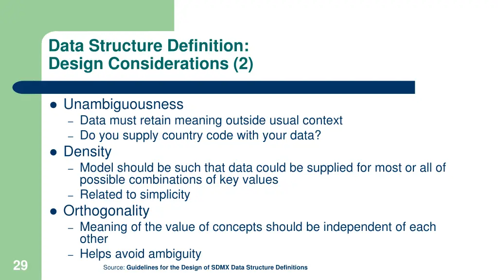 data structure definition design considerations 2