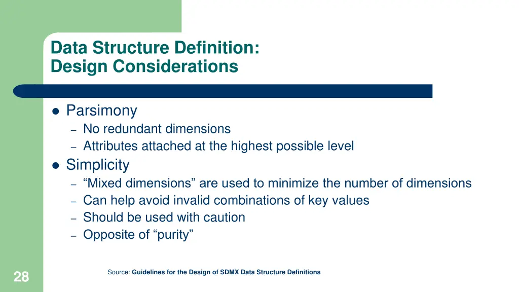 data structure definition design considerations