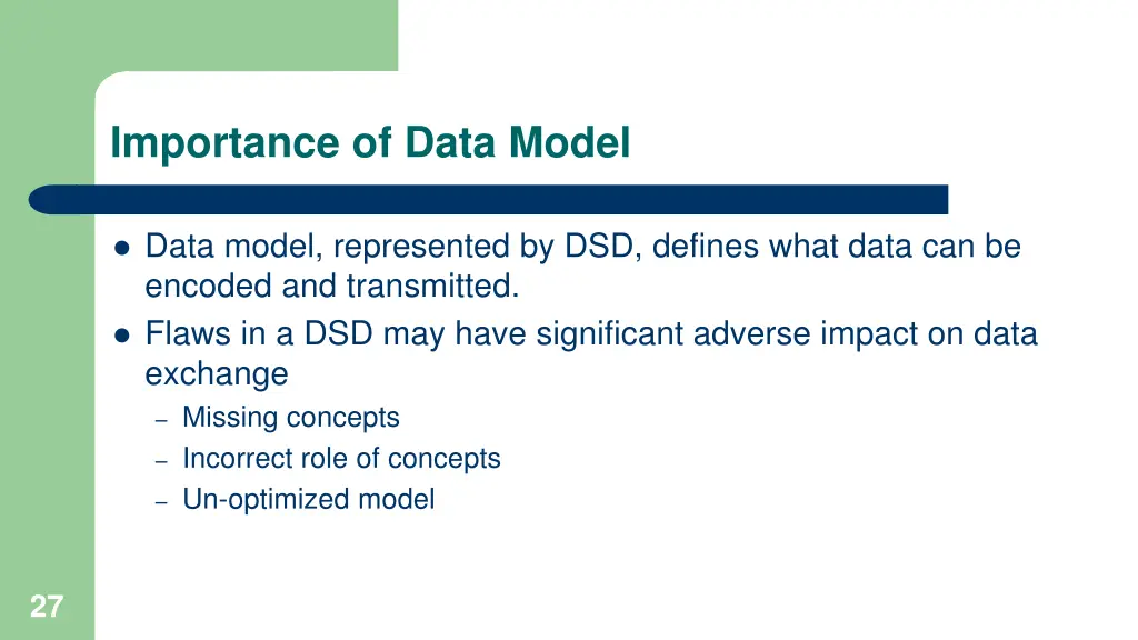 importance of data model