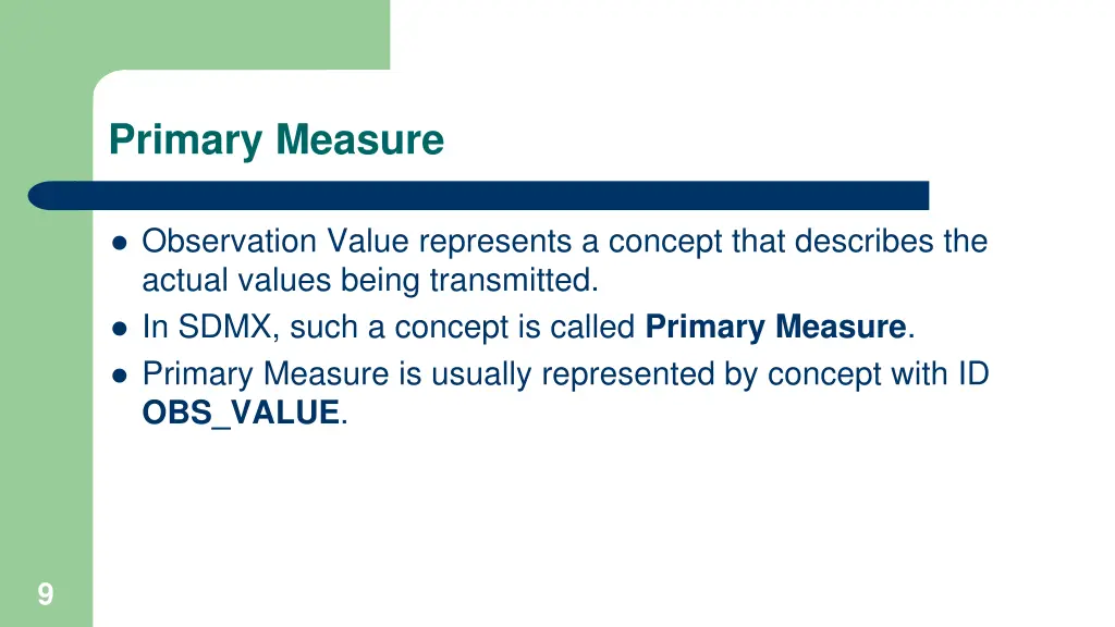 primary measure