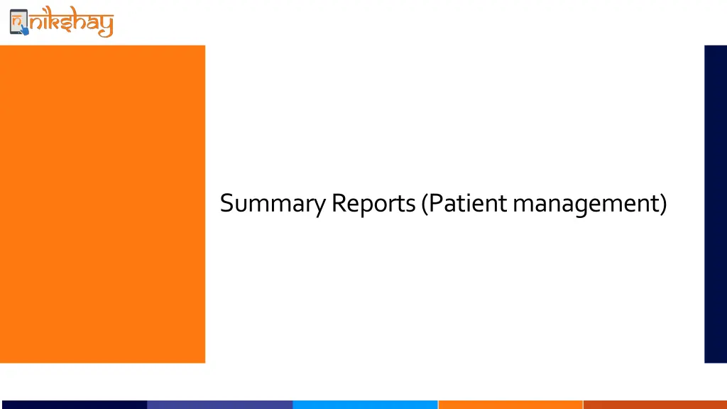 summary reports patient management 1