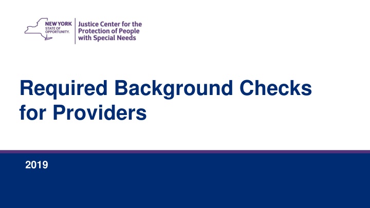 required background checks for providers