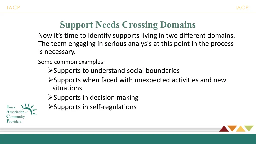 support needs crossing domains now it s time