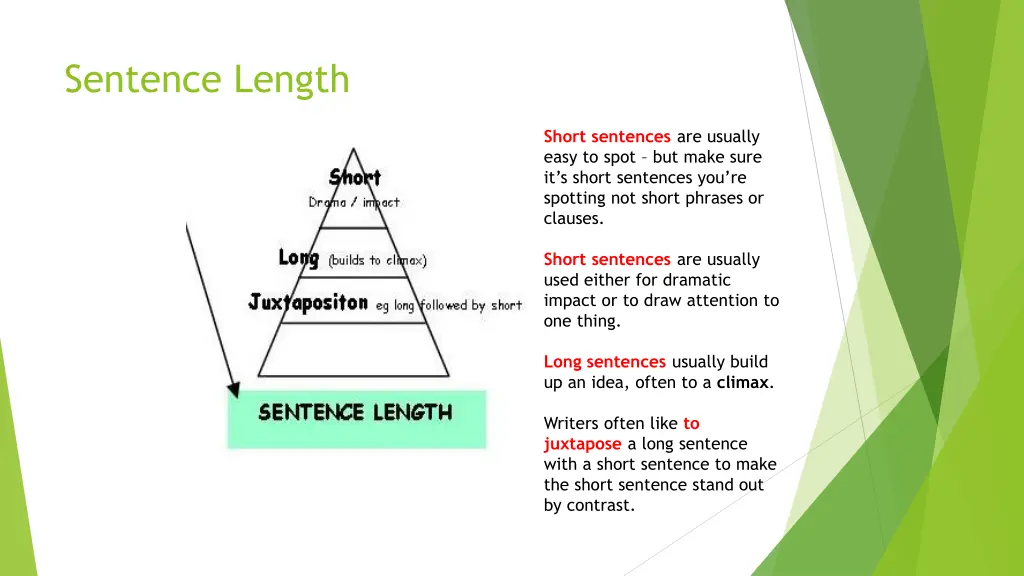 sentence length