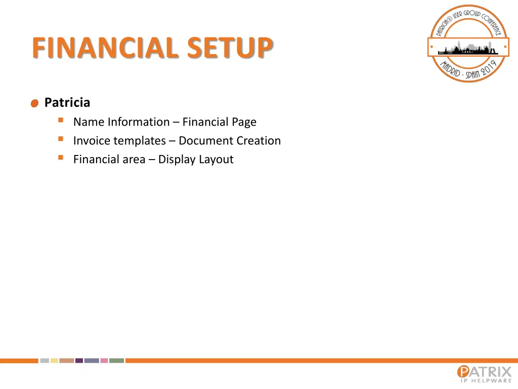 financial setup 1