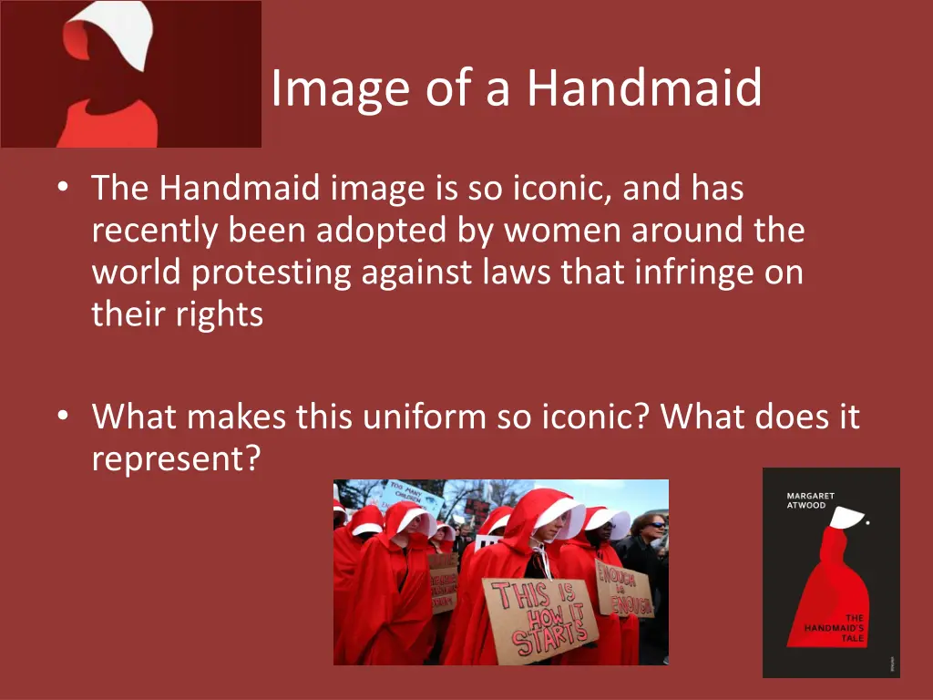 image of a handmaid