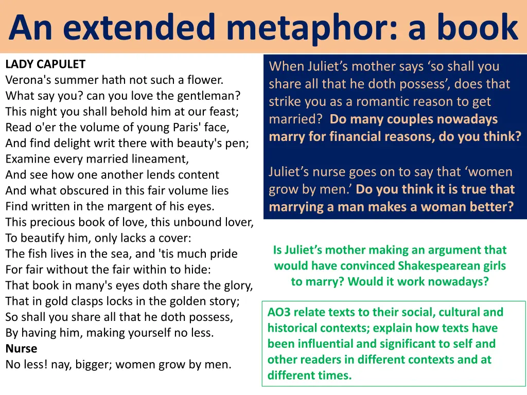 an extended metaphor a book 1