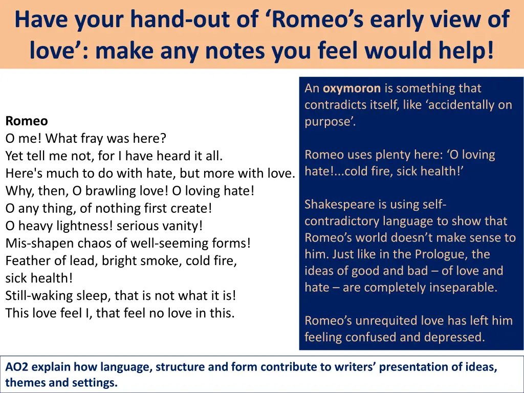 have your hand out of romeo s early view of love 3