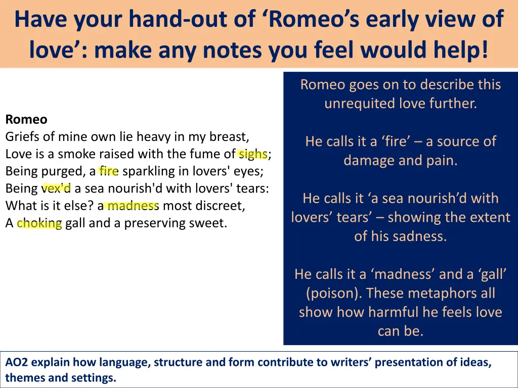 have your hand out of romeo s early view of love 4