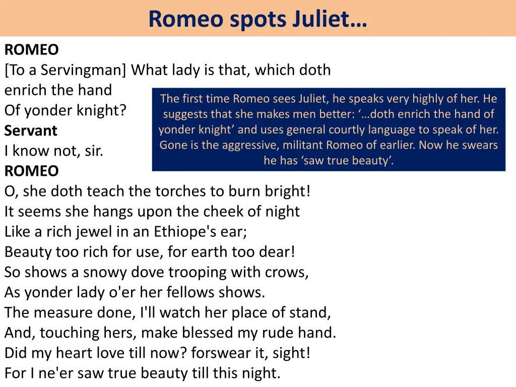 romeo spots juliet