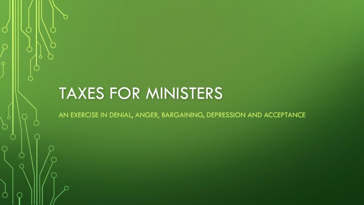 taxes for ministers