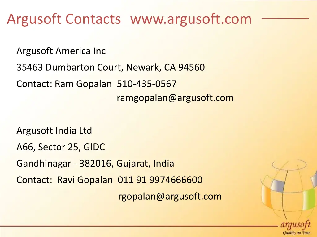 argusoft contacts www argusoft com