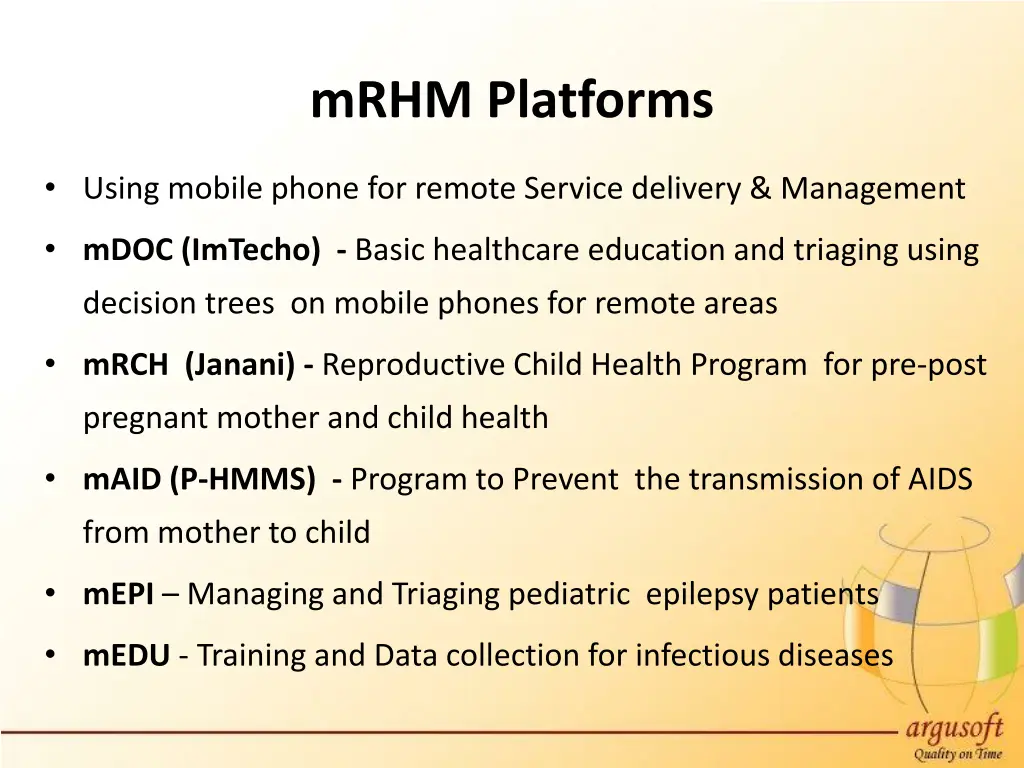 mrhm platforms