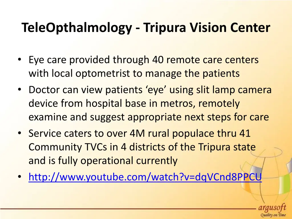 teleopthalmology tripura vision center