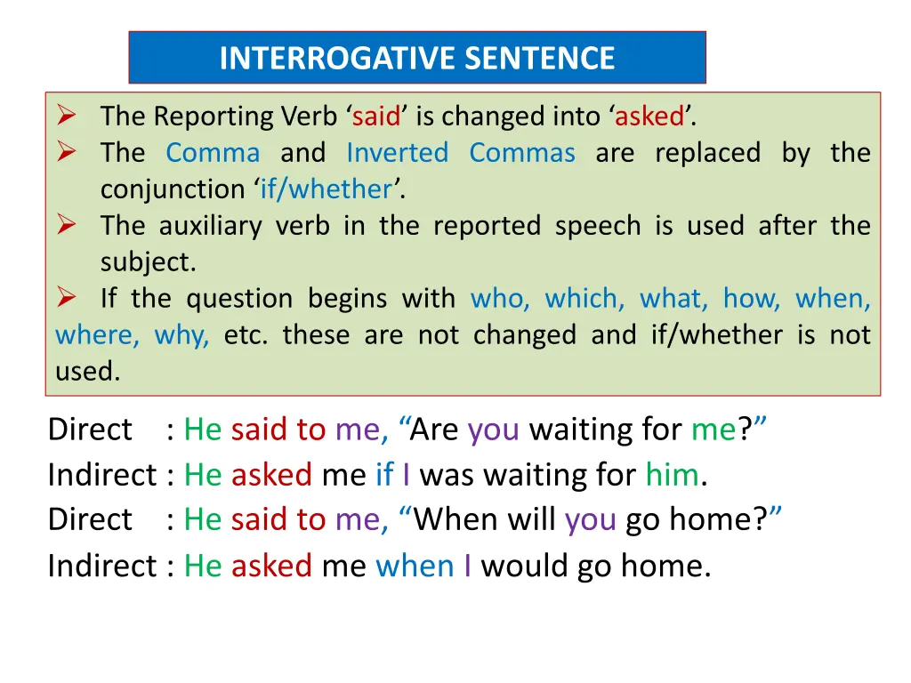 interrogative sentence