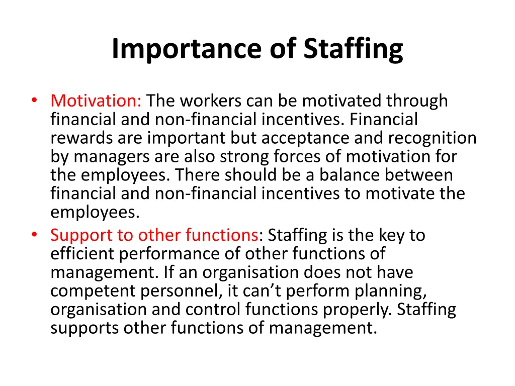 importance of staffing 2