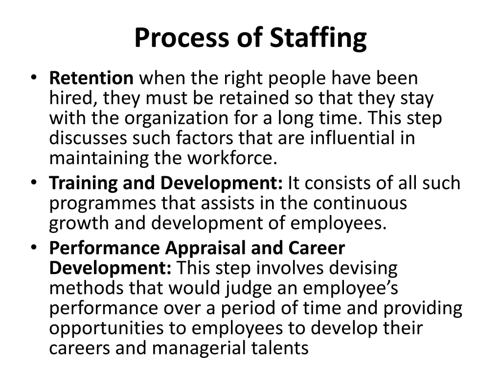 process of staffing 1