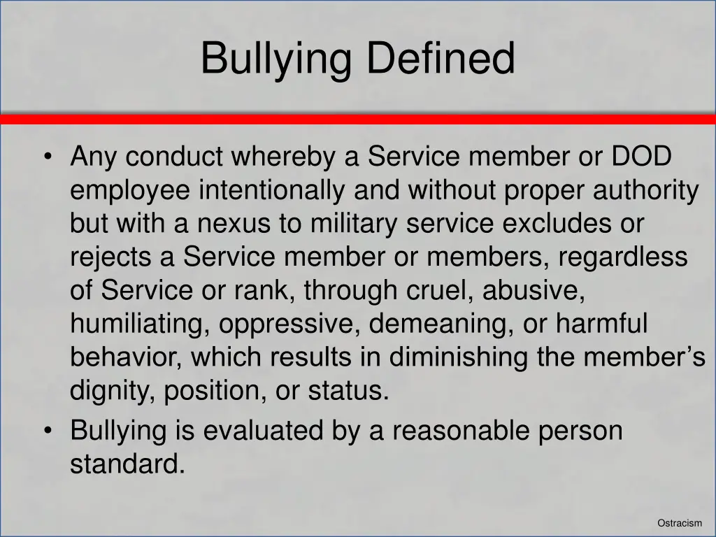 bullying defined