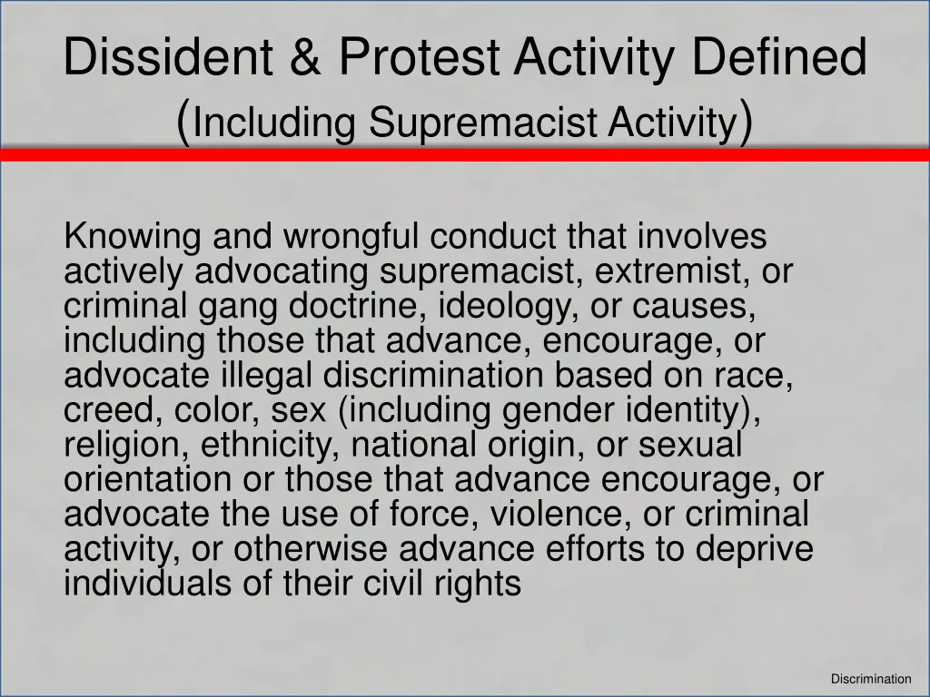 dissident protest activity defined including