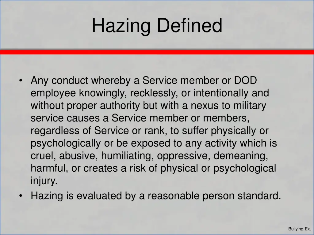 hazing defined