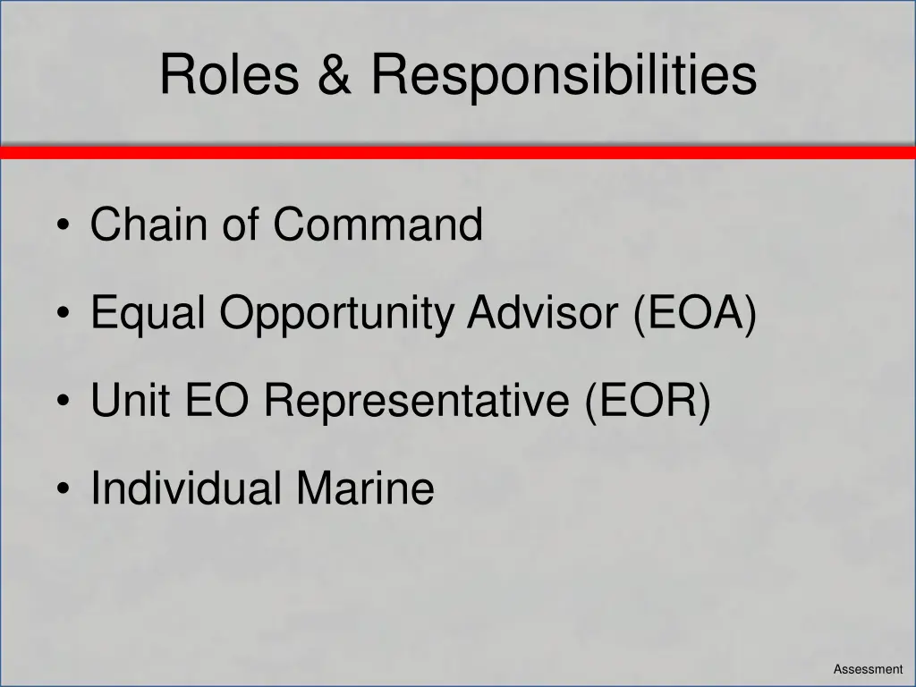 roles responsibilities