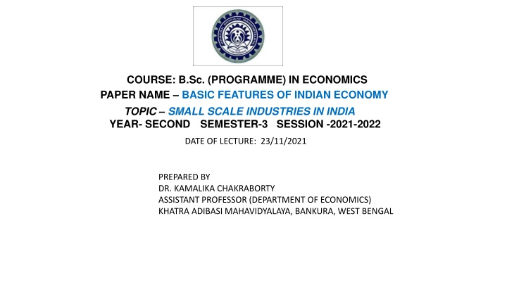 course b sc programme in economics