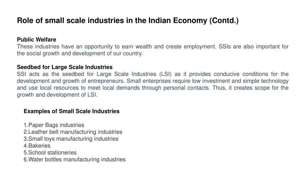 role of small scale industries in the indian 1