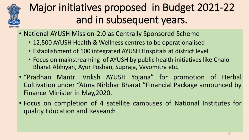 major initiatives proposed in budget 2021 major