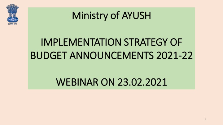 ministry of ayush ministry of ayush