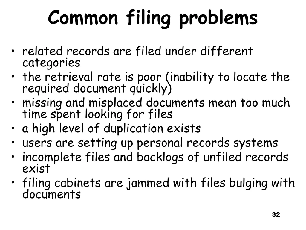 common filing problems 1