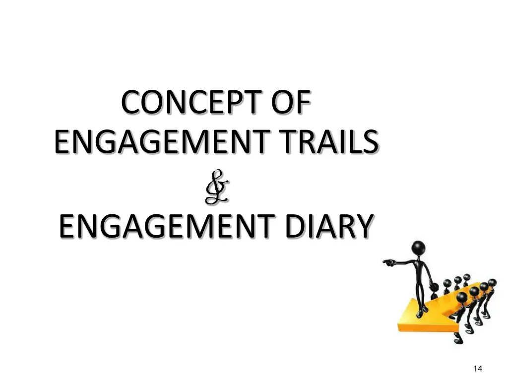 concept of engagement trails engagement diary