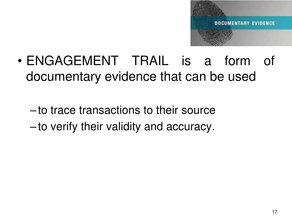 engagement trail is a form of documentary