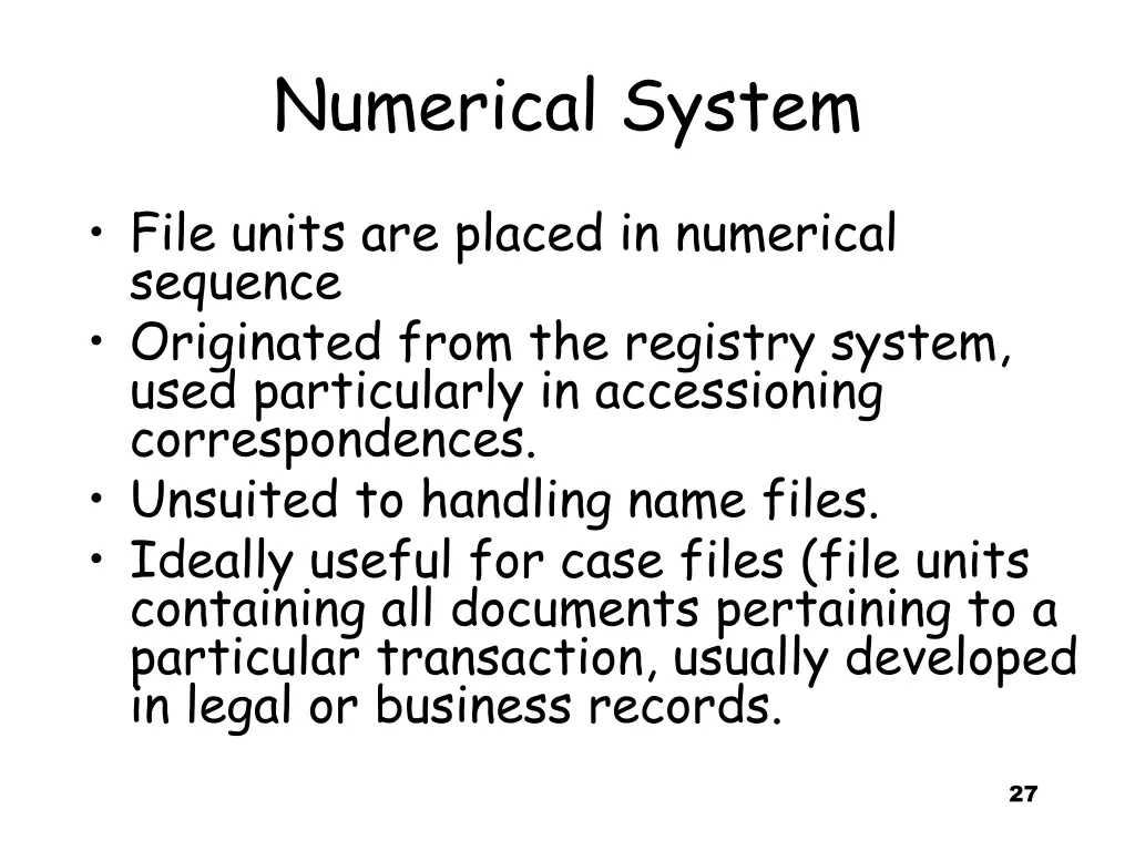 numerical system