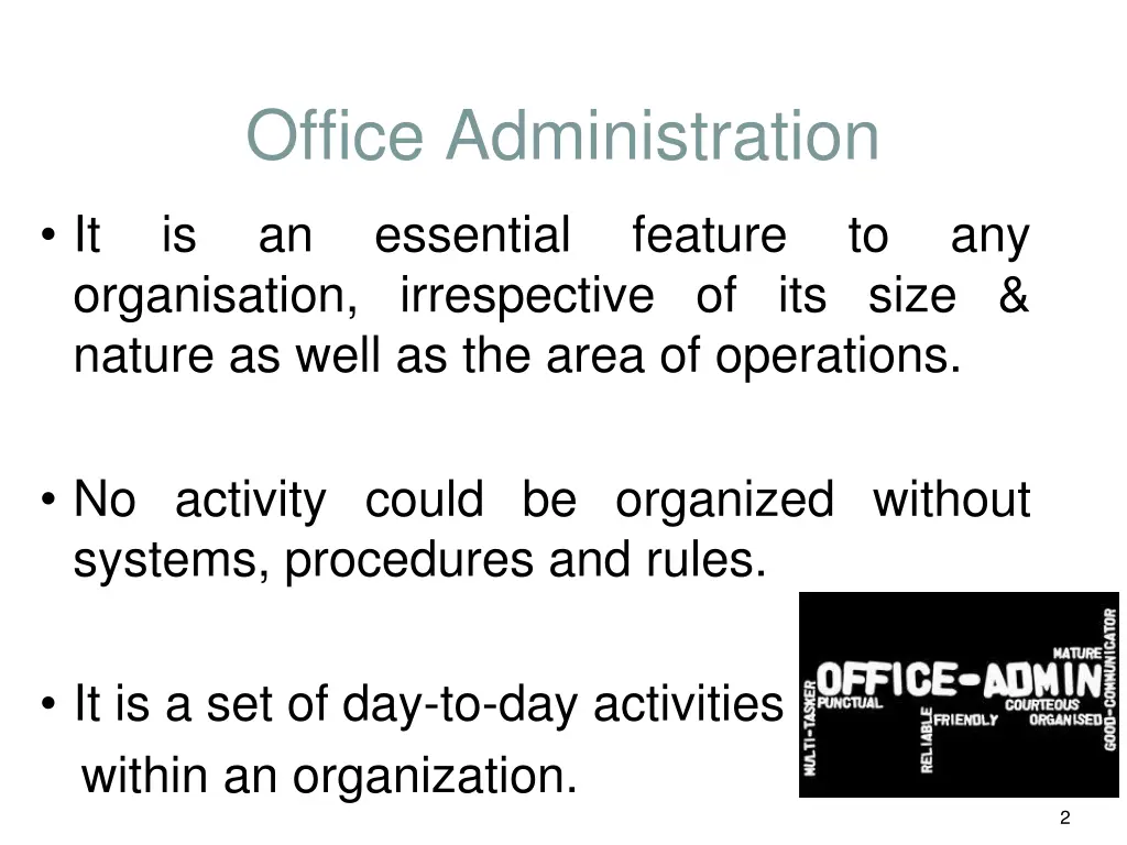 office administration