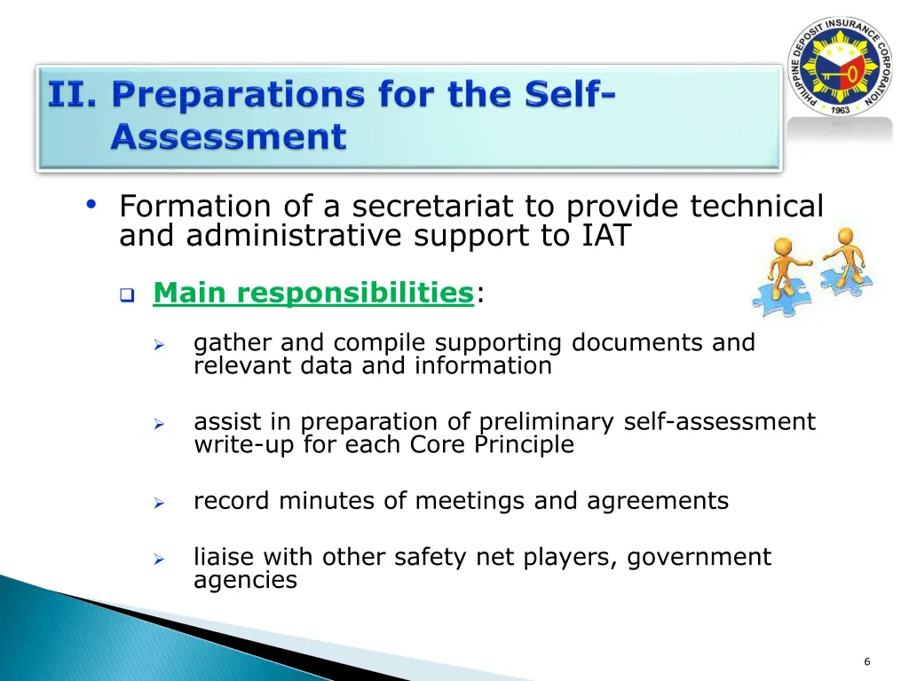 formation of a secretariat to provide technical