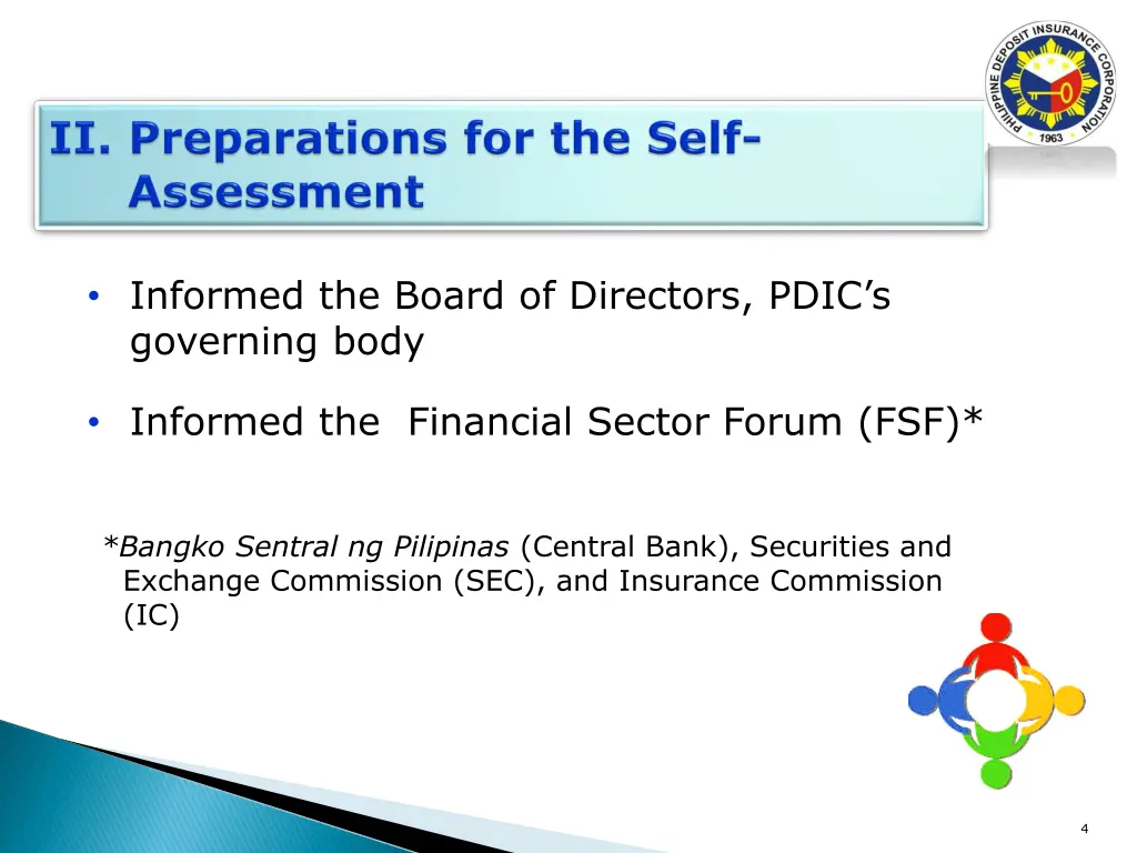 informed the board of directors pdic s governing