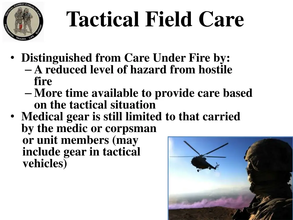 tactical field care