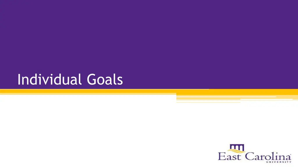 individual goals