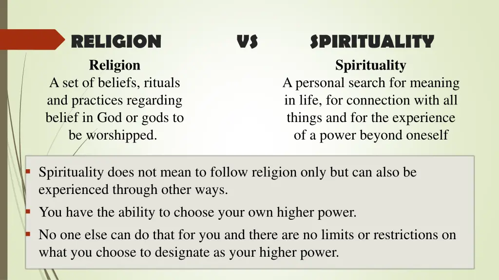 religion vs spirituality religion