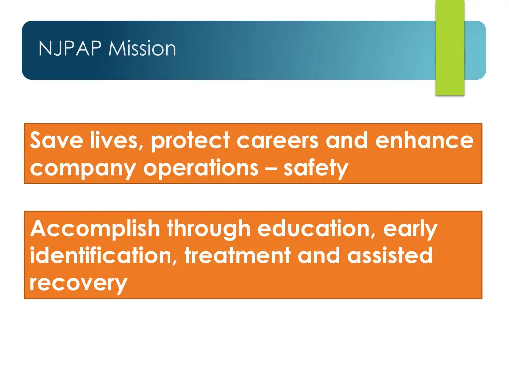 njpap mission