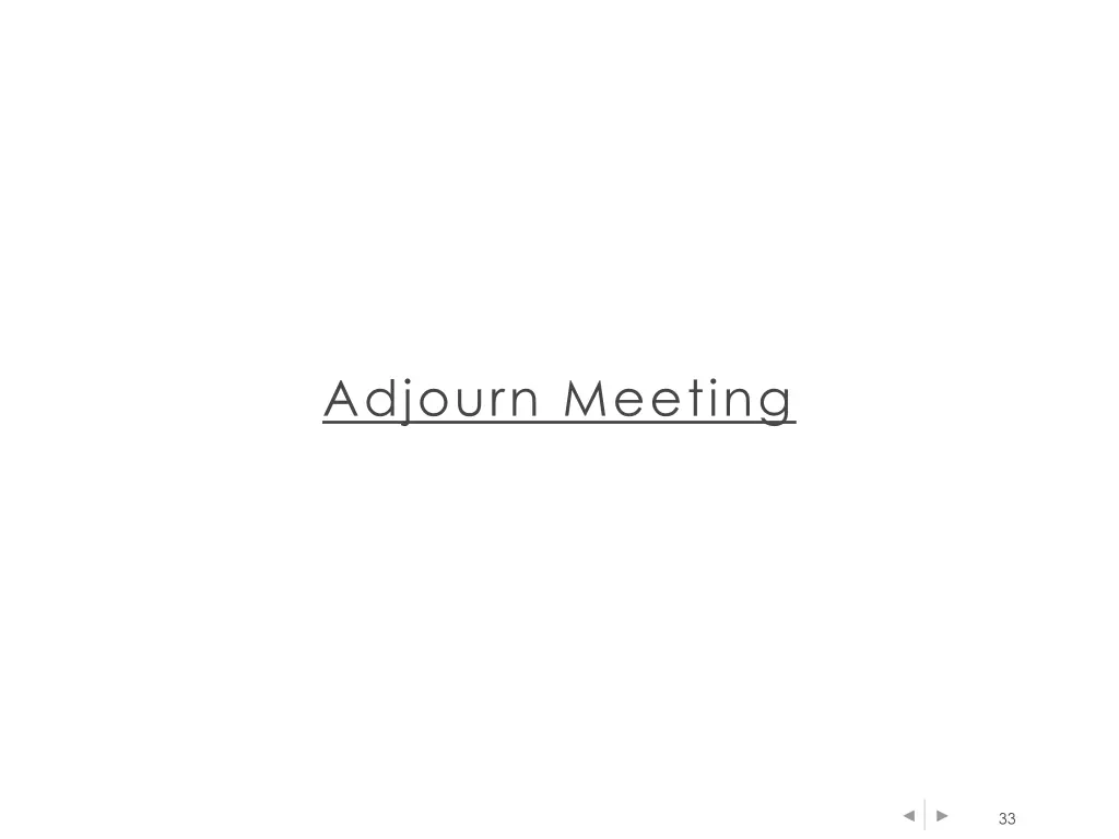 adjourn meeting