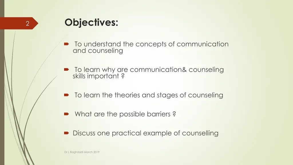 objectives