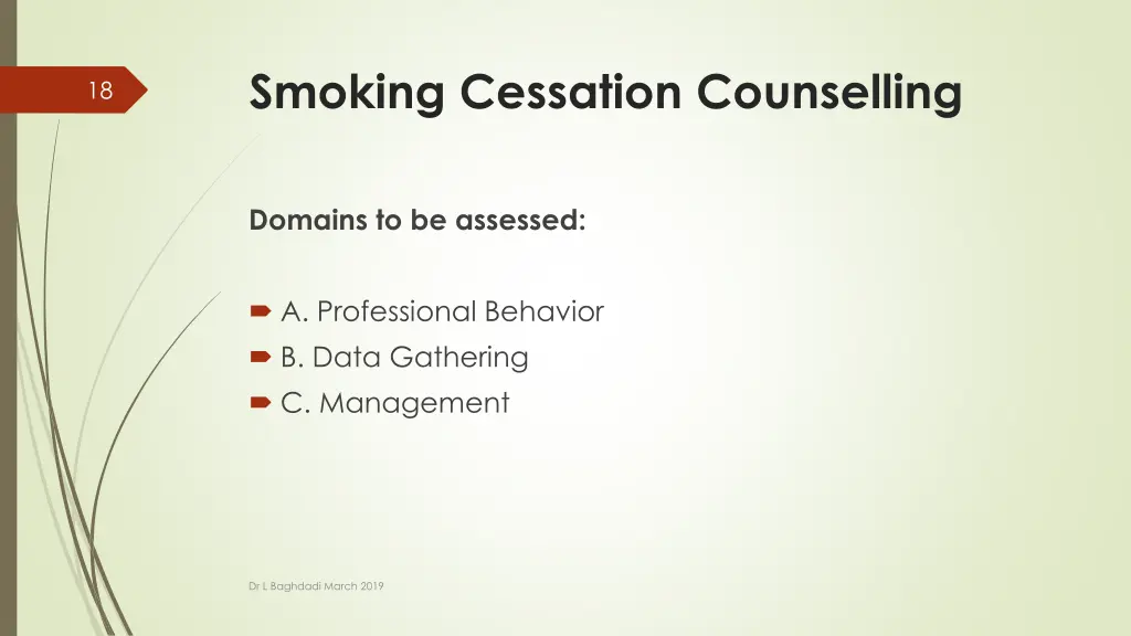 smoking cessation counselling