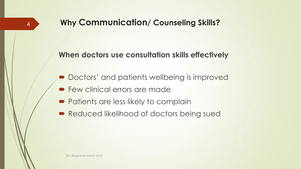 why communication counseling skills 1