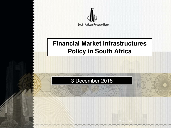 financial market infrastructures policy in south