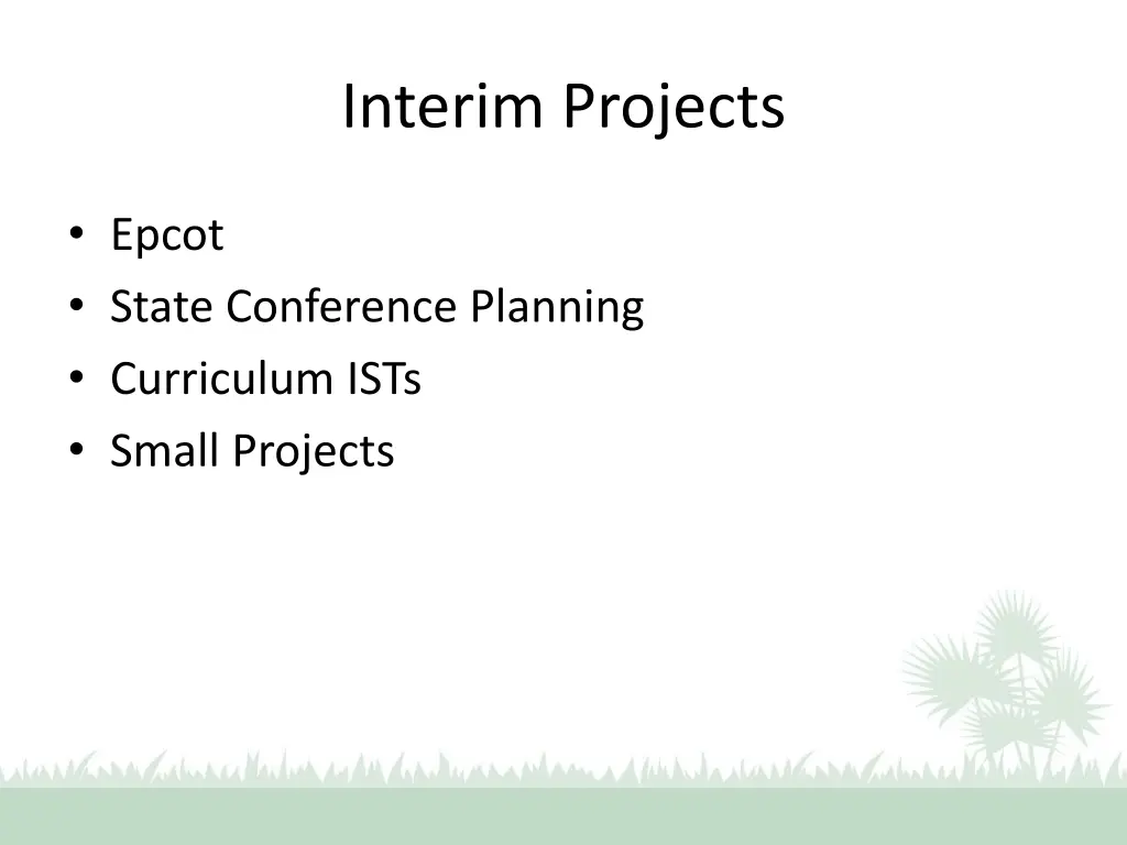 interim projects